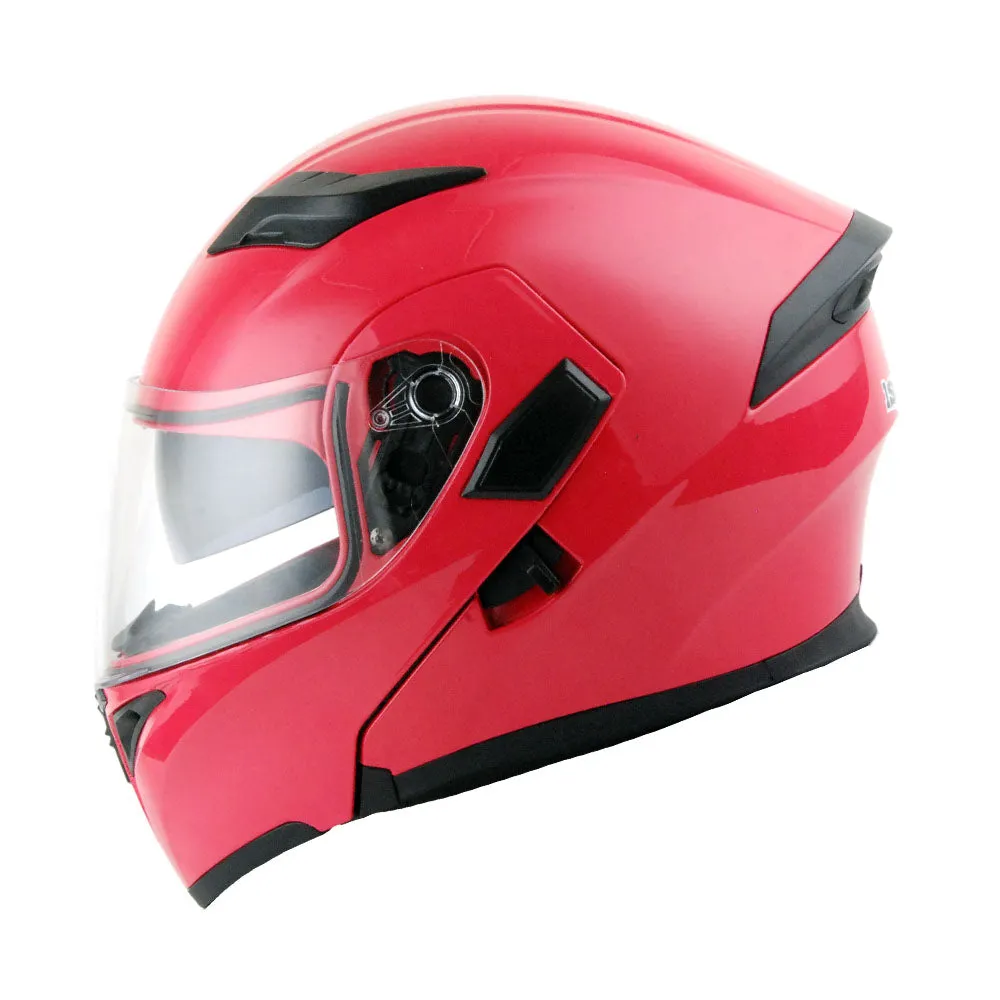 1Storm Motorcycle Modular Full Face Flip up Dual Visor Helmet   Spoiler   Motorcycle Bluetooth Headset: HB89