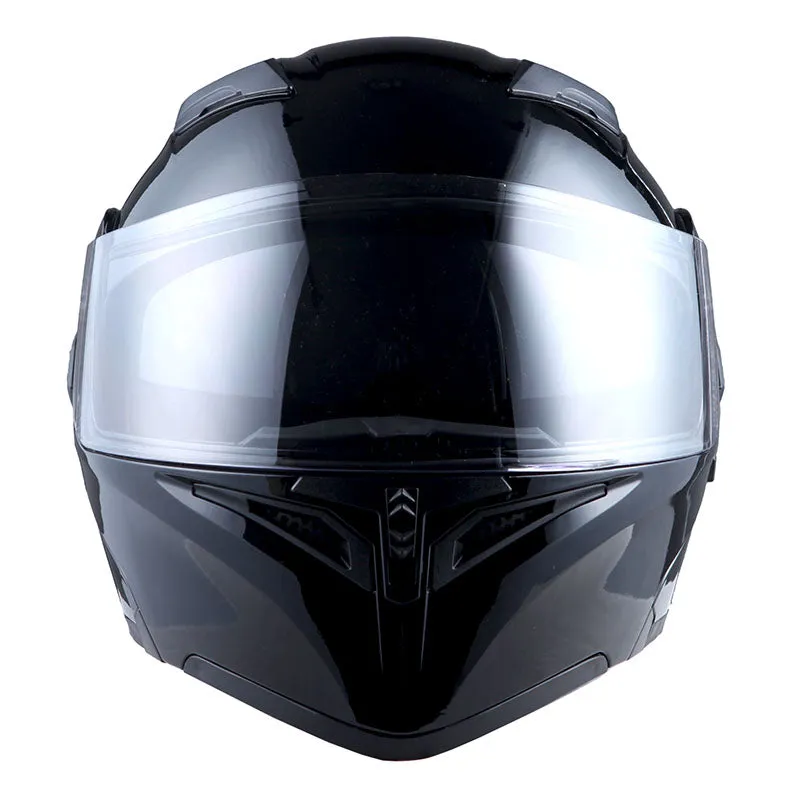 1Storm Motorcycle Modular Full Face Flip up Dual Visor Helmet   Spoiler   Motorcycle Bluetooth Headset: HB89