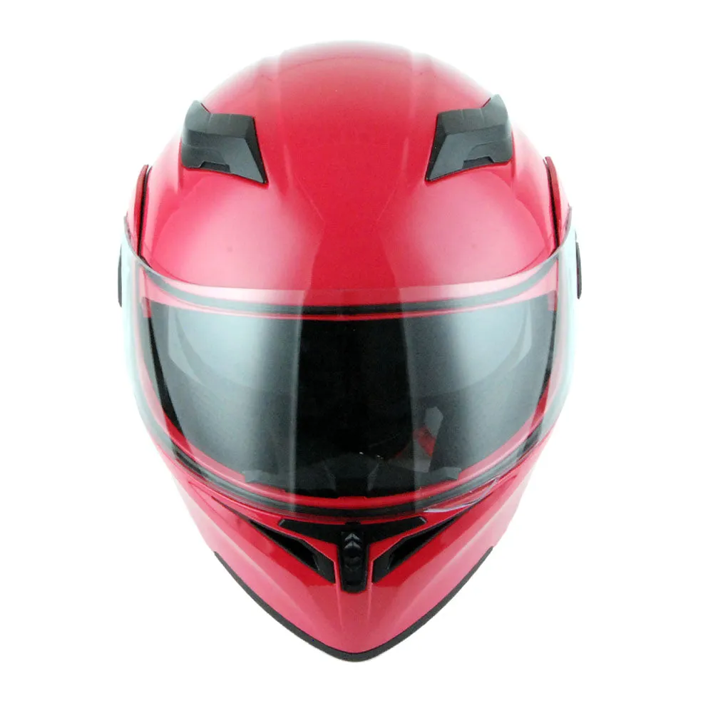 1Storm Motorcycle Modular Full Face Flip up Dual Visor Helmet   Spoiler   Motorcycle Bluetooth Headset: HB89