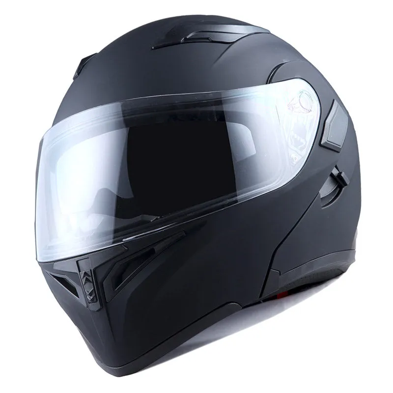 1Storm Motorcycle Modular Full Face Flip up Dual Visor Helmet   Spoiler   Motorcycle Bluetooth Headset: HB89