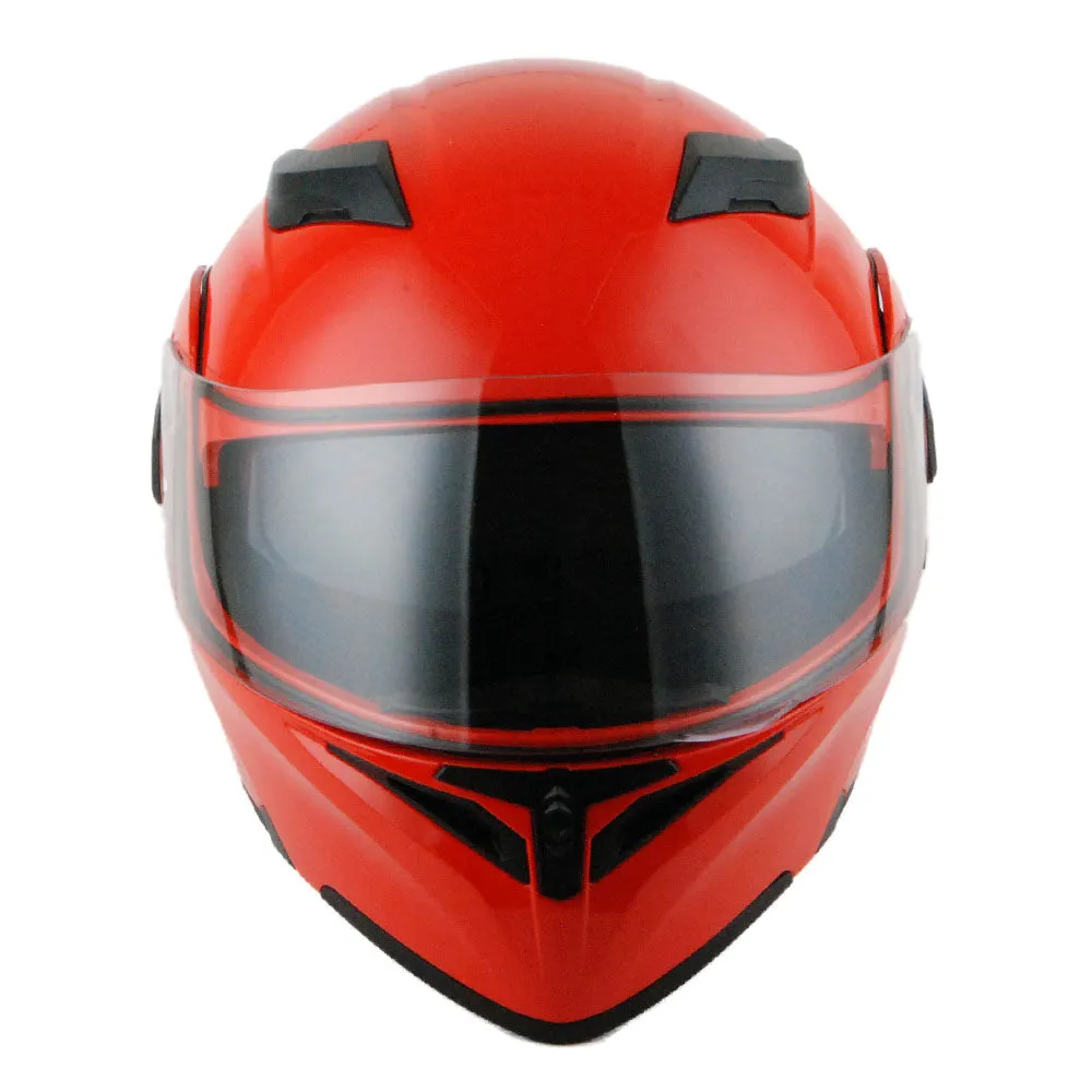 1Storm Motorcycle Modular Full Face Flip up Dual Visor Helmet   Spoiler   Motorcycle Bluetooth Headset: HB89