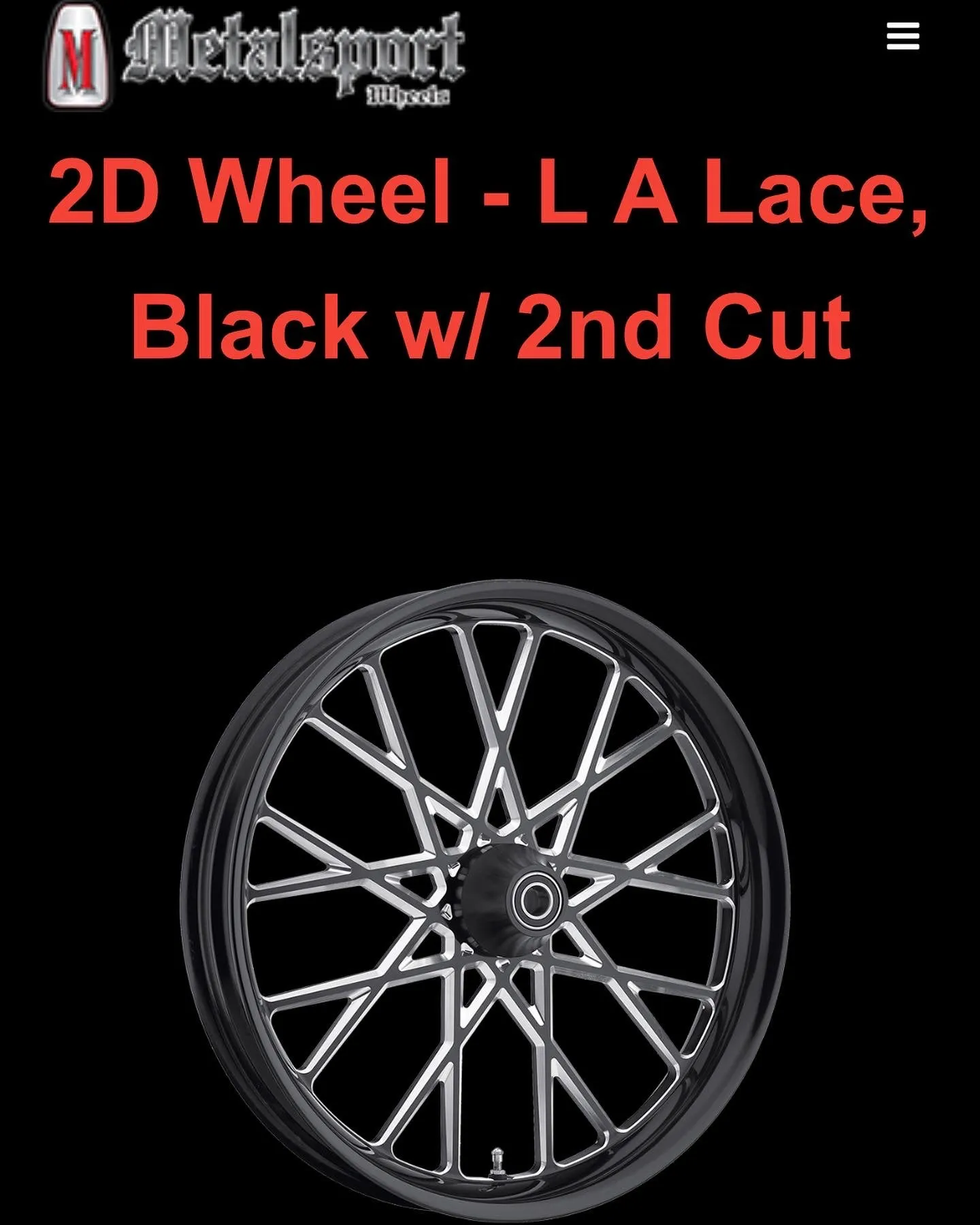 26” Metalsport LA Lace Wheel