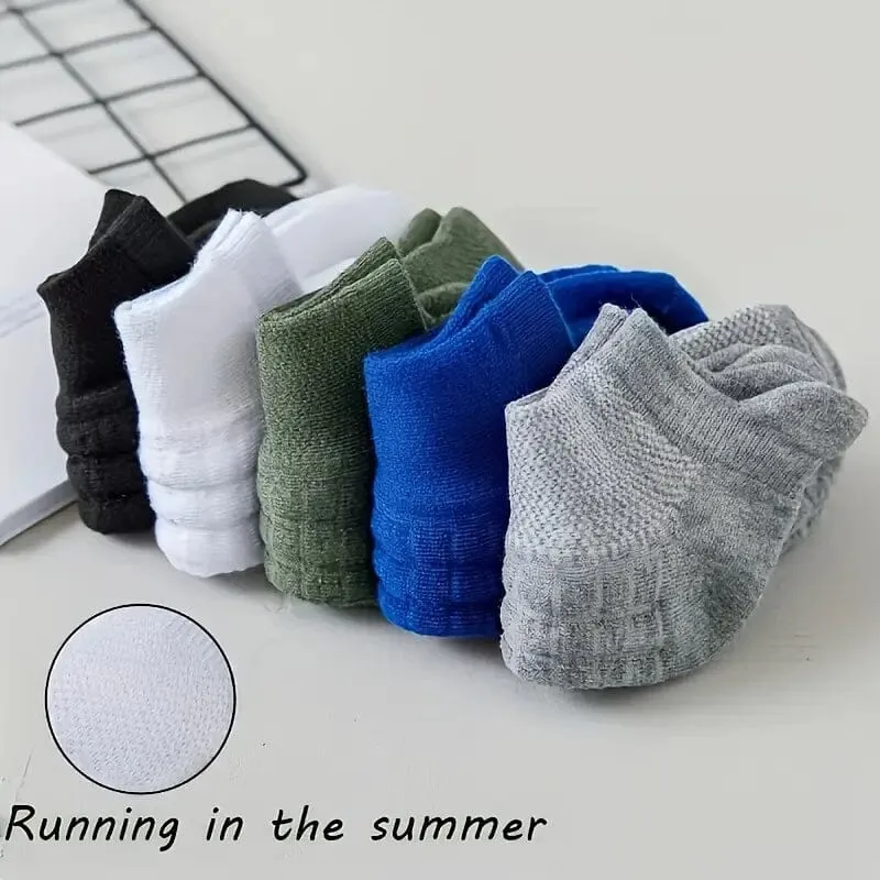 5-Pairs: Men and Women's Breathable Comfortable Sports Socks