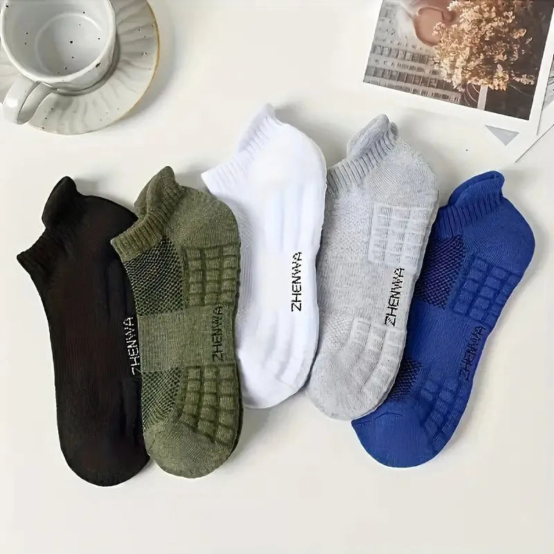 5-Pairs: Men and Women's Breathable Comfortable Sports Socks