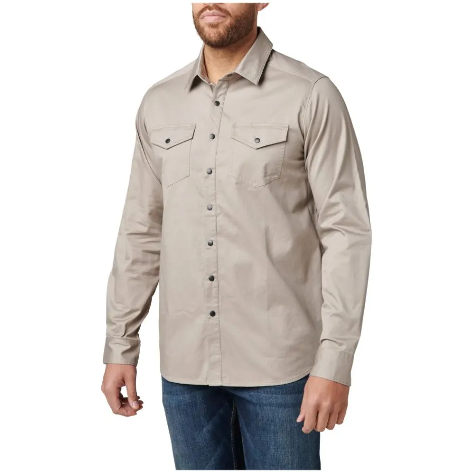 5.11 Mens Gunner Flannel Long Sleeve Button Down Shirt