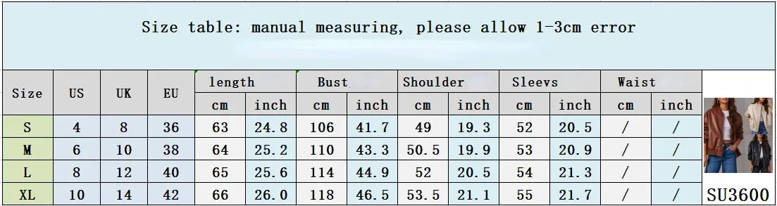 Advbridge  New Autumn/Winter Leather Jackets for Women PU High Street Style Short Motorcycle Casual Coat Outerwear Commuting Y2k