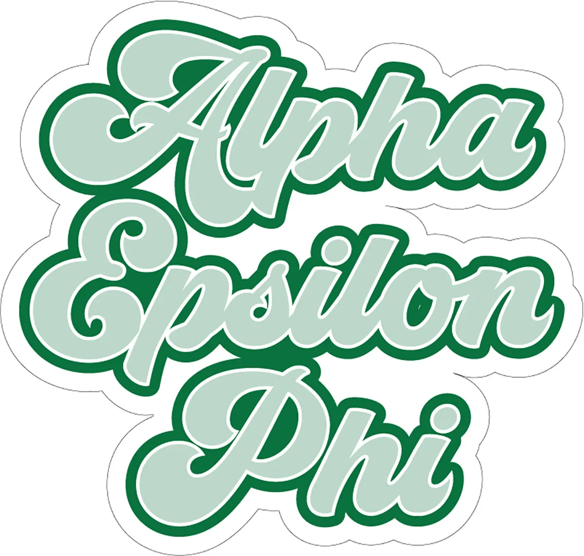 Alpha Epsilon Phi Retro Sorority Car Magnet Set of 2