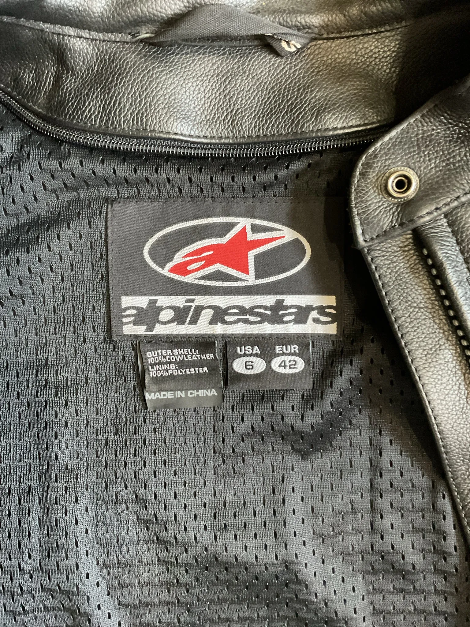 Alpinestars Leather Motorcycle Jacket Women's 6