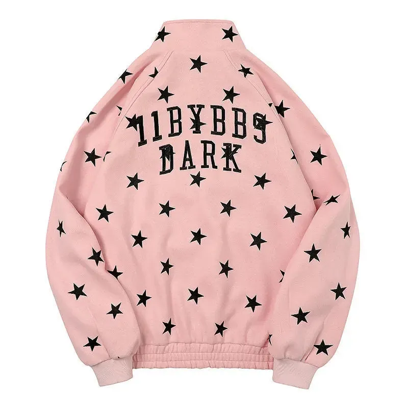 Autumn New Cardigans Star Hoodie Men Loose