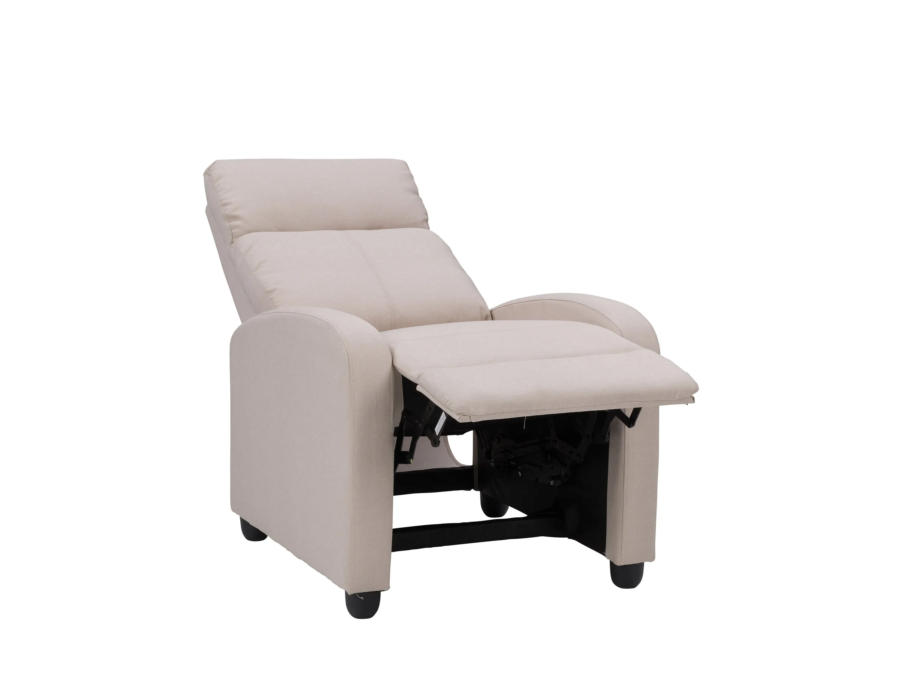 Beige Push Back Recliner