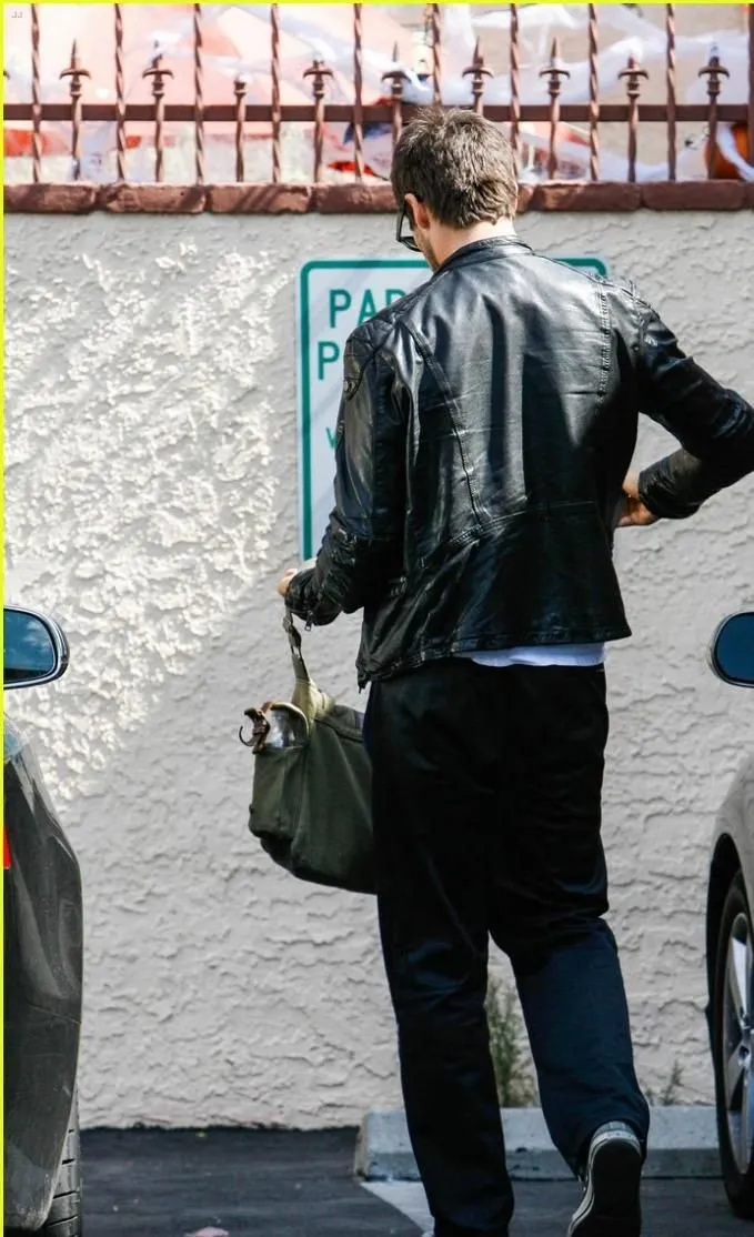 Brant Daugherty Black 01 Leather Jacket