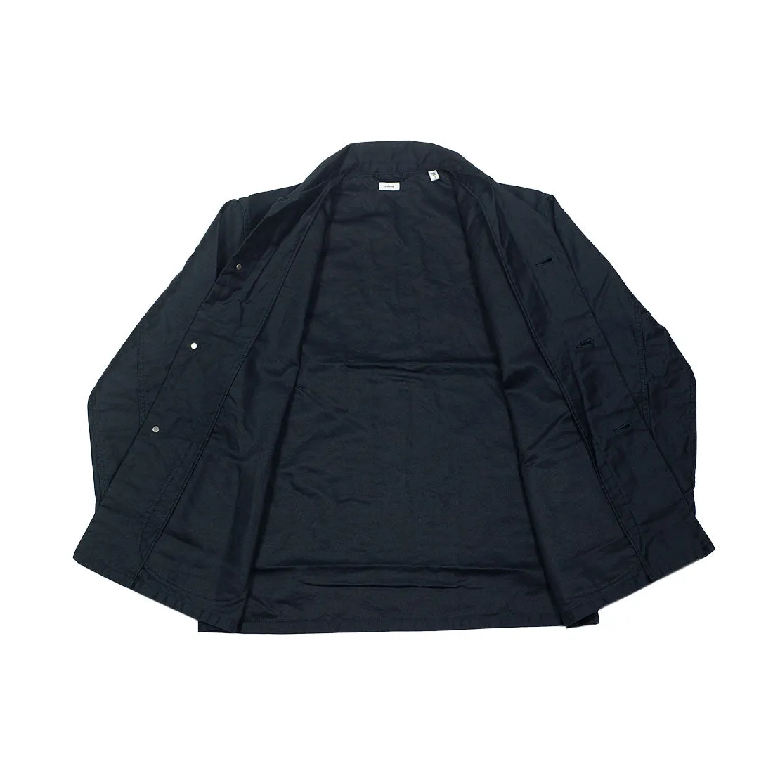 Chore jacket in navy reverse sateen cotton