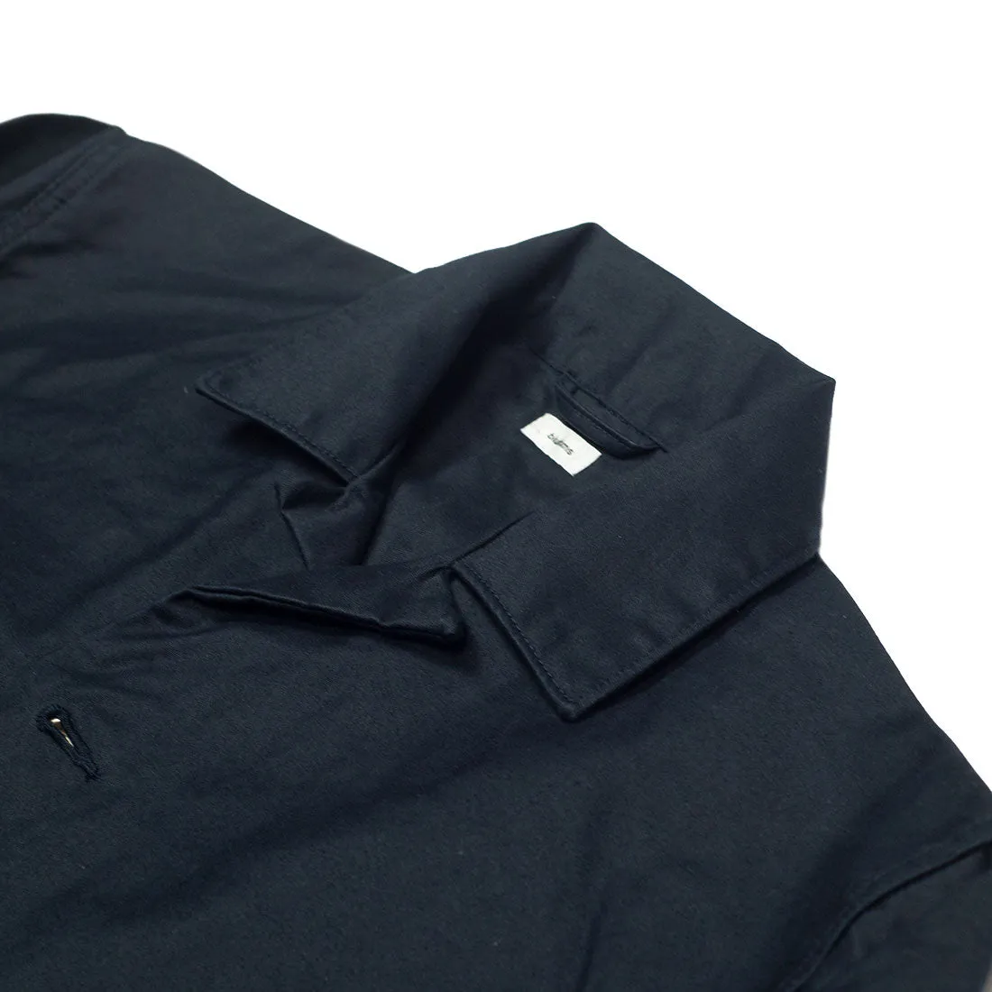 Chore jacket in navy reverse sateen cotton