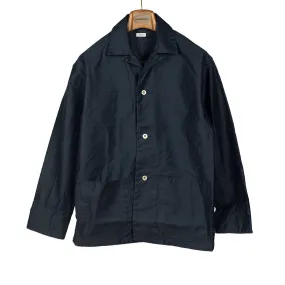 Chore jacket in navy reverse sateen cotton