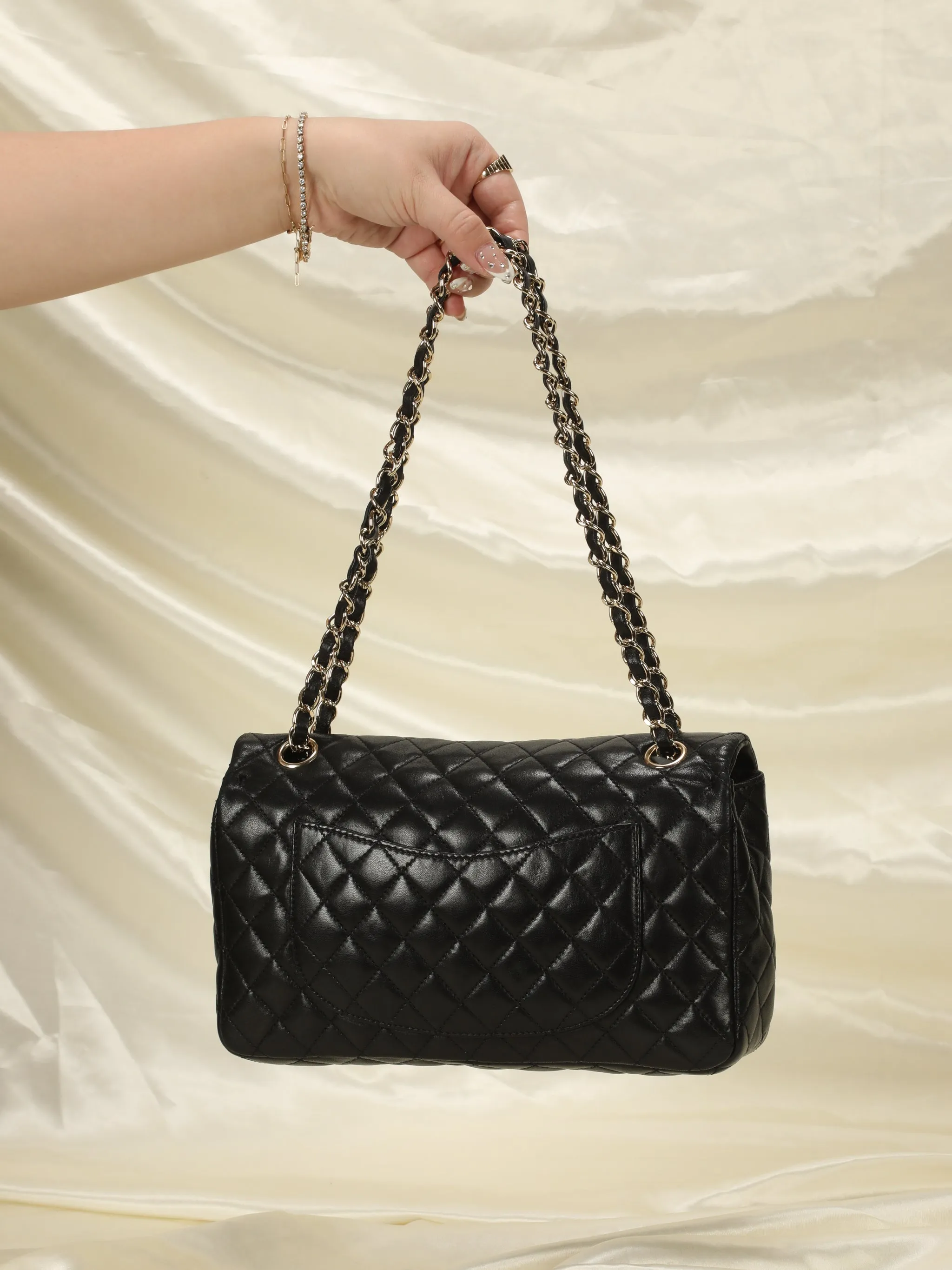 CL Lambskin Quilted Single Flap Bag