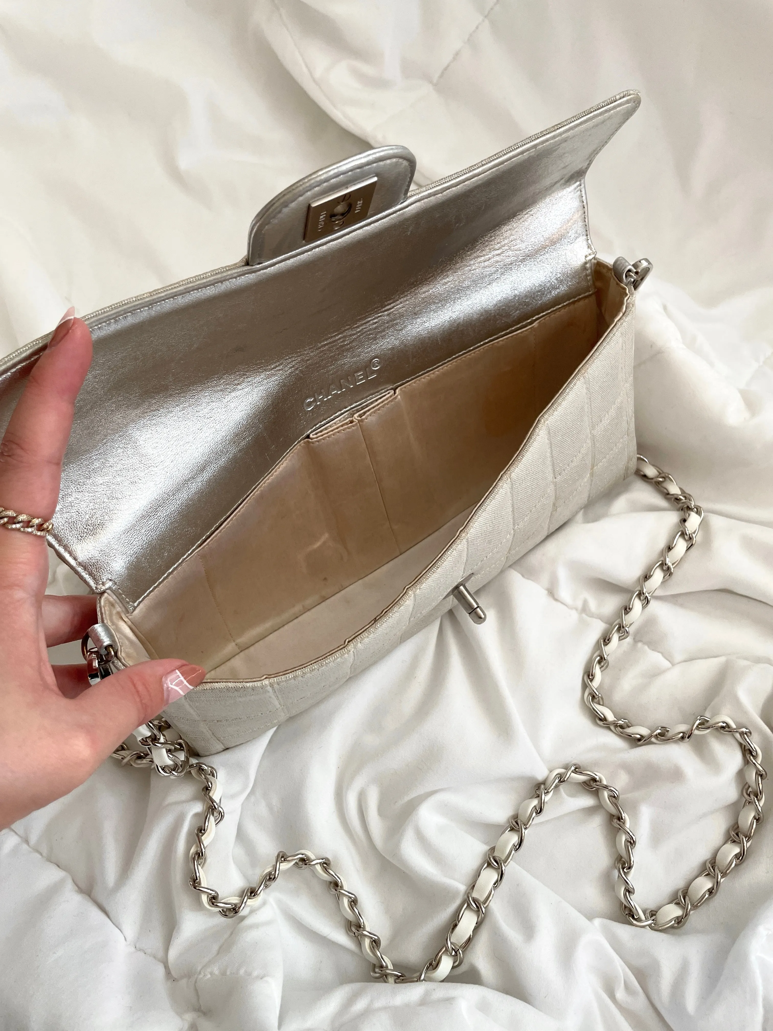 CL Silver Chocolate Bar Bag