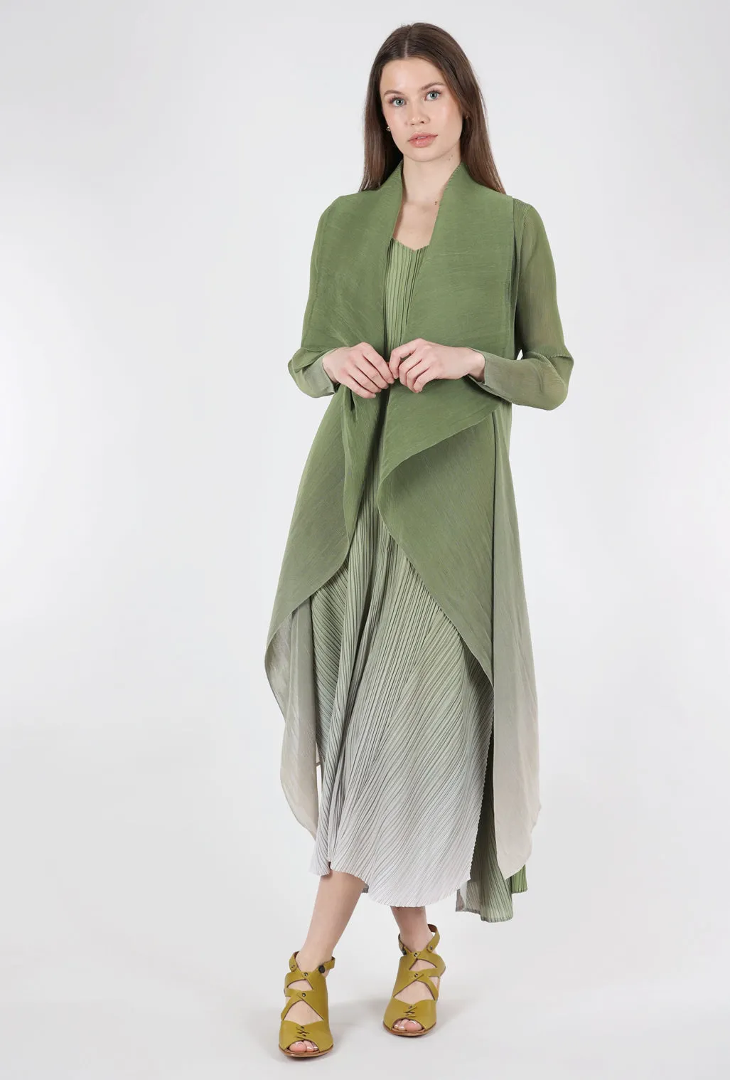 Collare Coat, Peridot Ombre