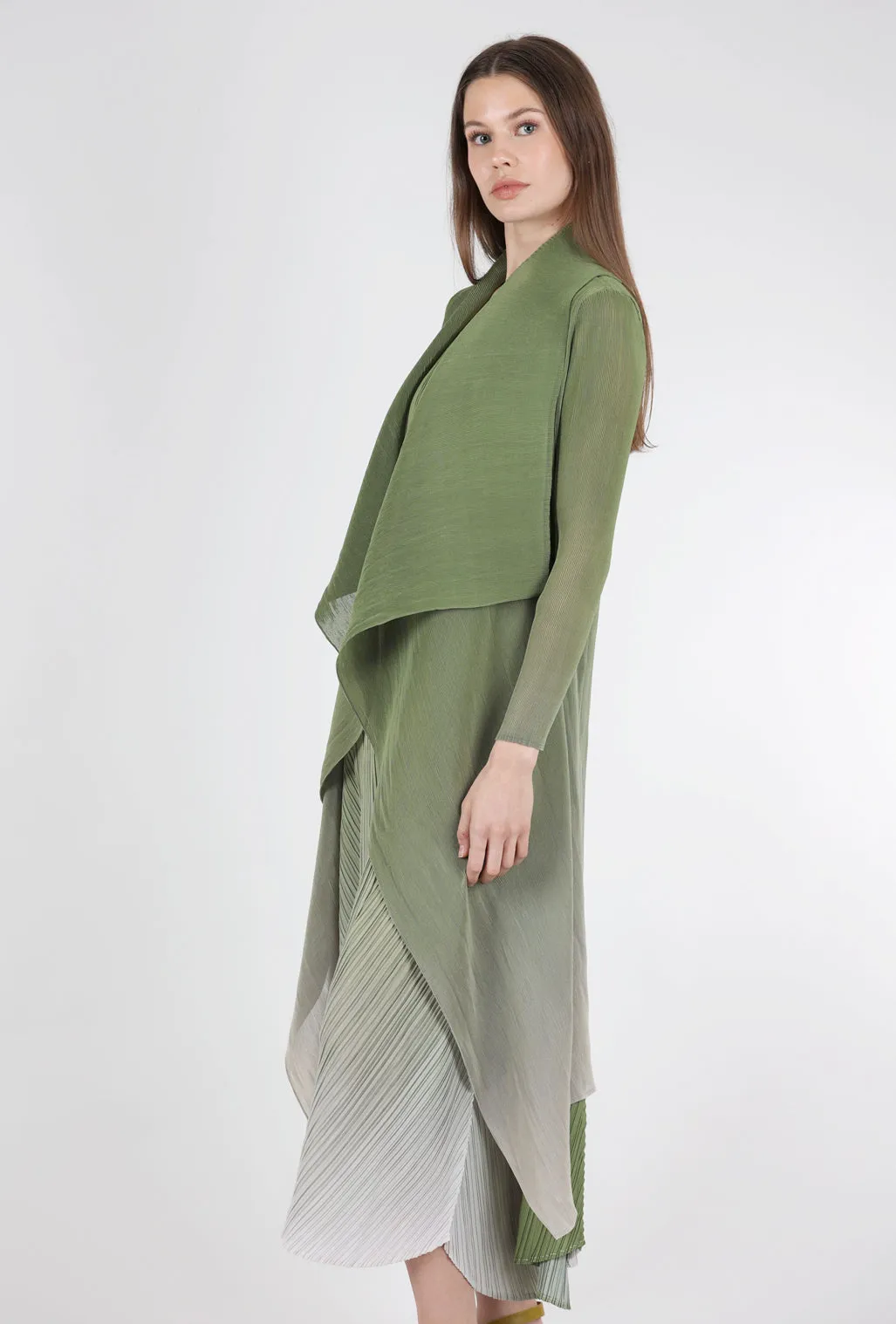 Collare Coat, Peridot Ombre