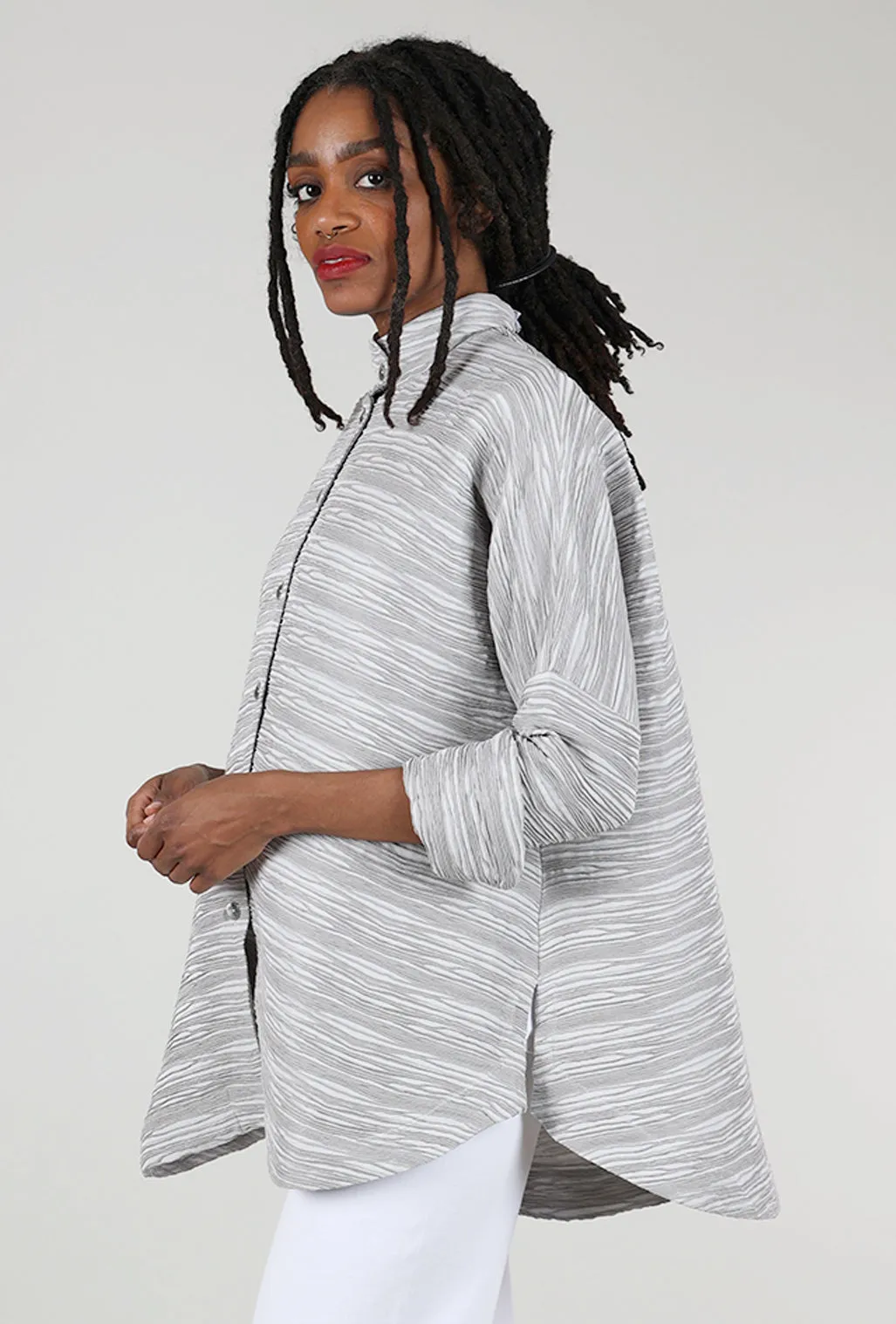 Complex Circular Jacket, Gray