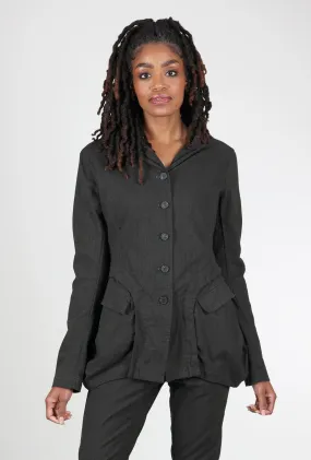 Cotton-Wool Subtle Stripe Jacket, Jungle