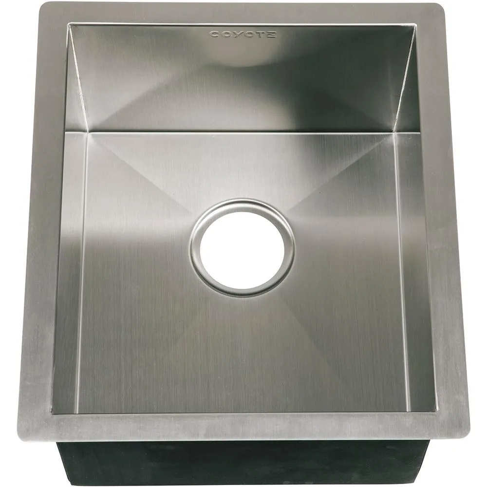 Coyote 16 X 18 Outdoor Rated Drop In Stainless Steel Sink With Drain Plug - C1SINK1618