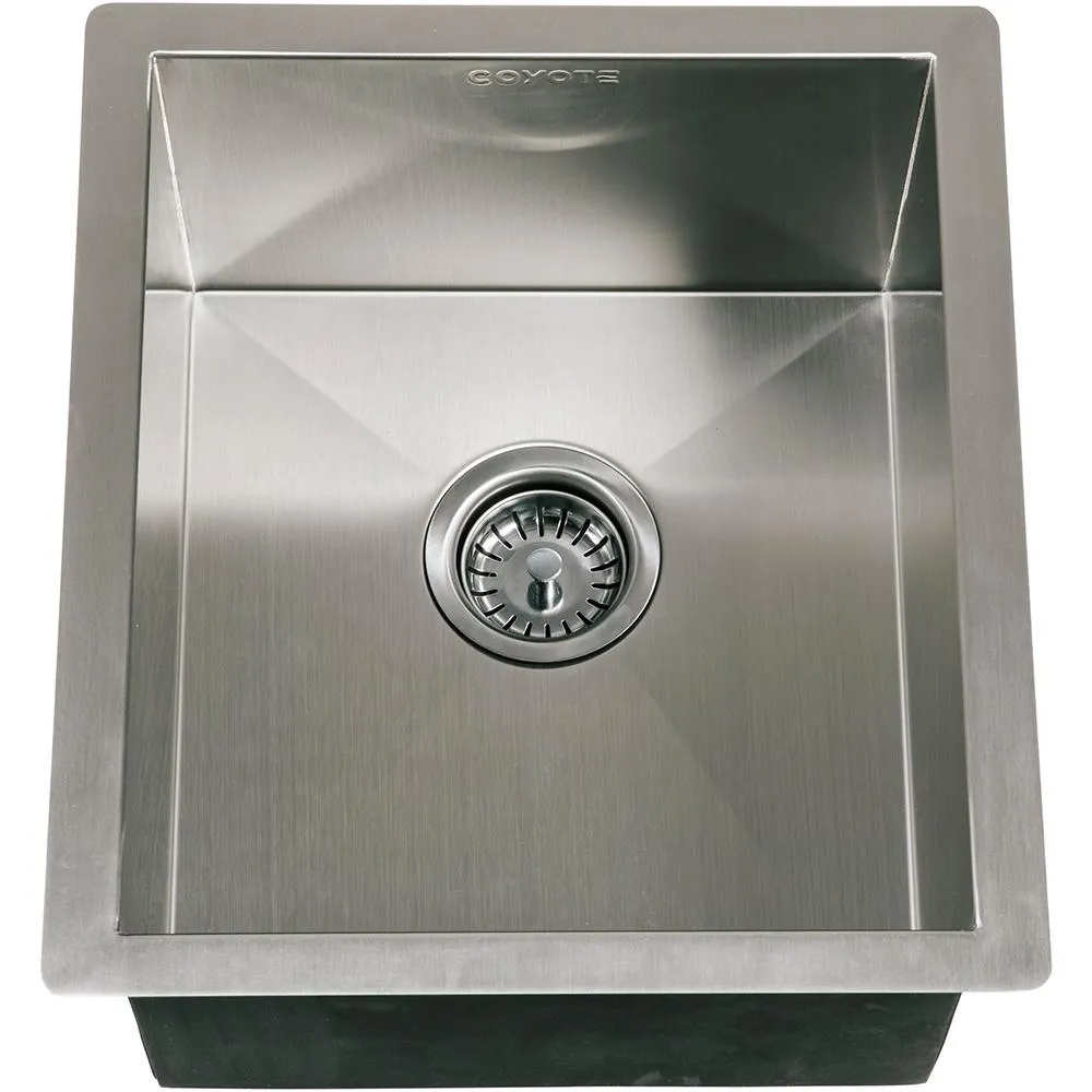 Coyote 16 X 18 Outdoor Rated Drop In Stainless Steel Sink With Drain Plug - C1SINK1618