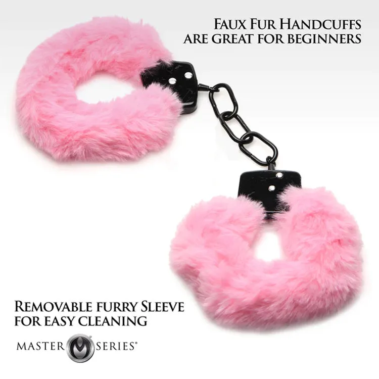 Cuffed in Fur Pink Furry Handcuffs