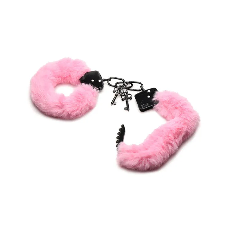 Cuffed in Fur Pink Furry Handcuffs