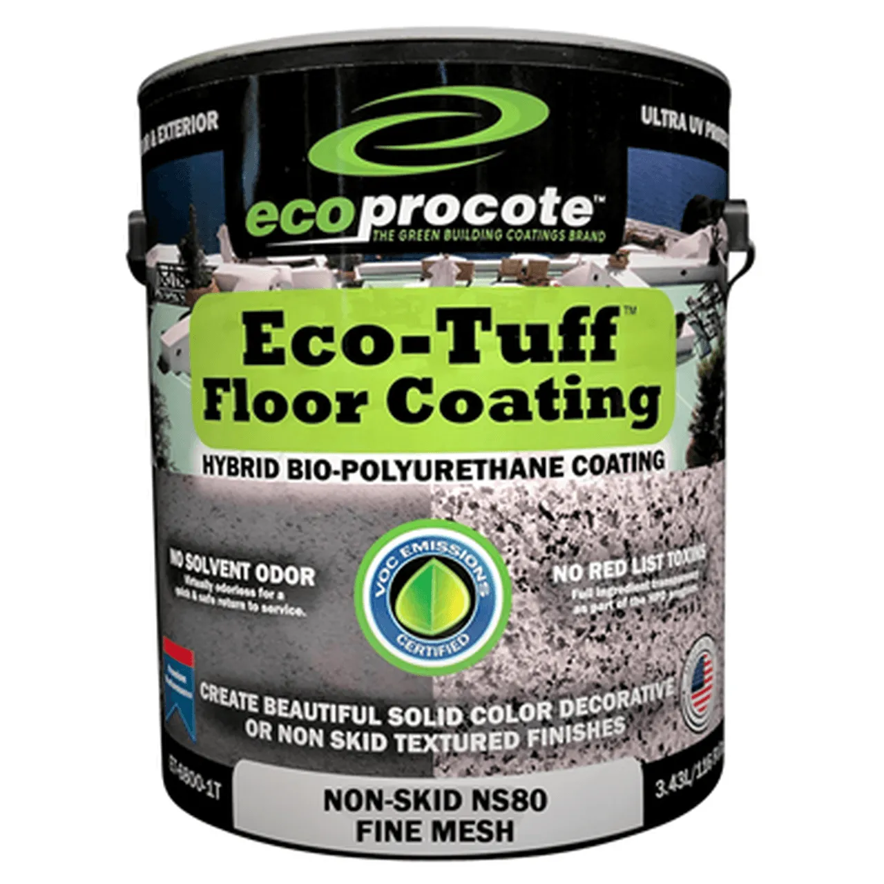 Eco-Tuff Non-Skid Coating, Factory Tinted