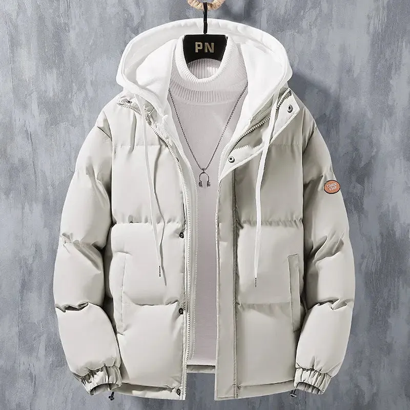 Fashion Hooded Jacket Men Winter Windproof jacket