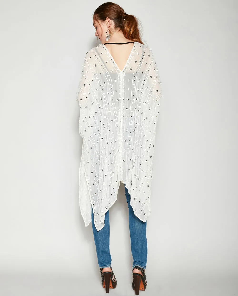 FORTUNA IVORY SILK KIMONO