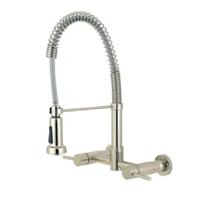 Gourmetier GS8188DL Concord 2-Handle Wall Mount Pull-Down Kitchen Faucet