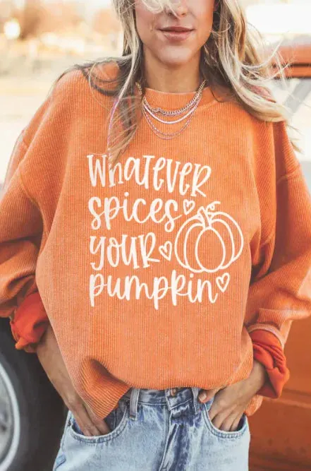 Halloween Pumpkin Head Sweater Women's Loose Round Neck Pullover