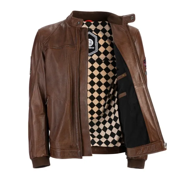 Holyfreedom Due Brown Leather Jacket