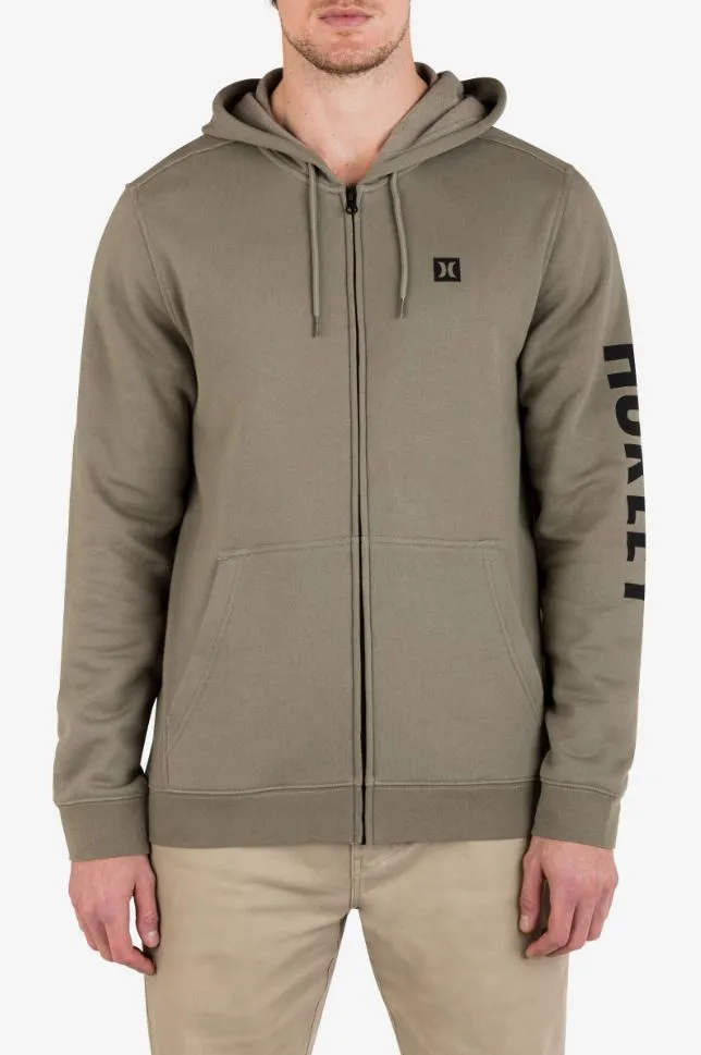 Hurley Mens Icon Boxed Fleece Zip Hoodie