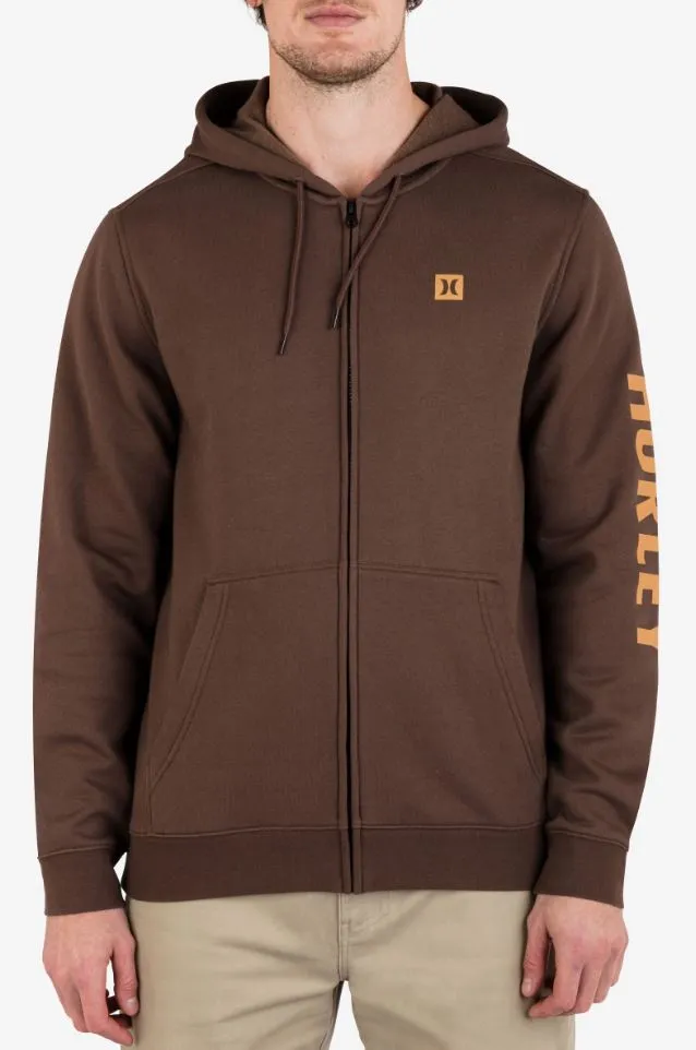 Hurley Mens Icon Boxed Fleece Zip Hoodie