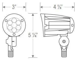 LED 15W Landscape Security / Flood Light