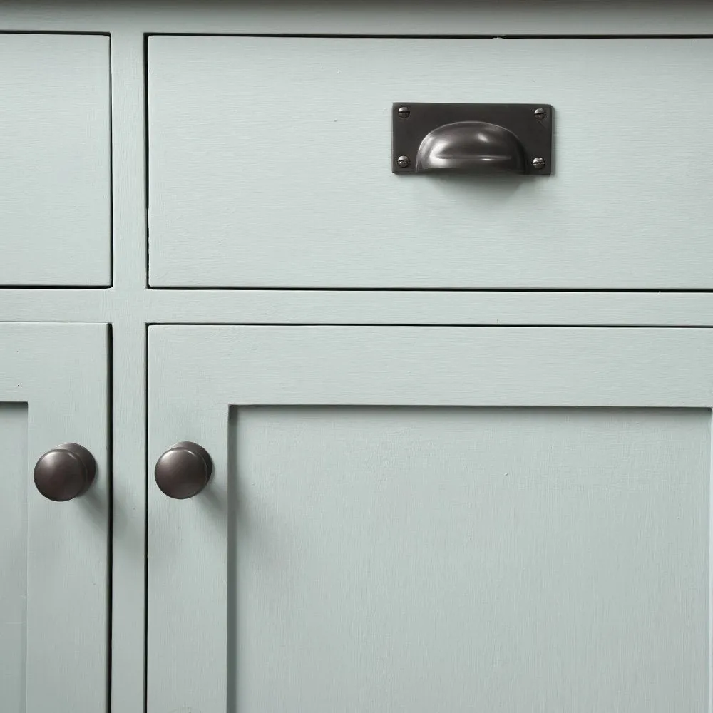 Matte Black Hooded Drawer Handle