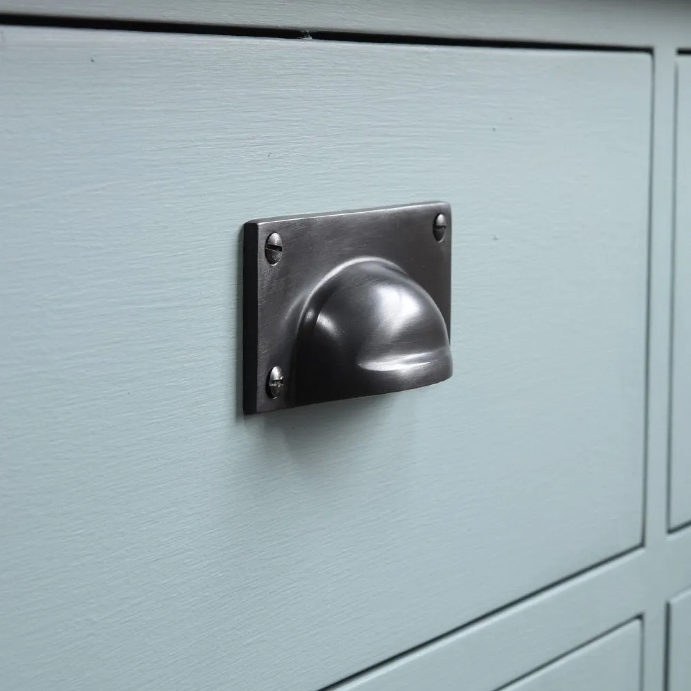 Matte Black Hooded Drawer Handle