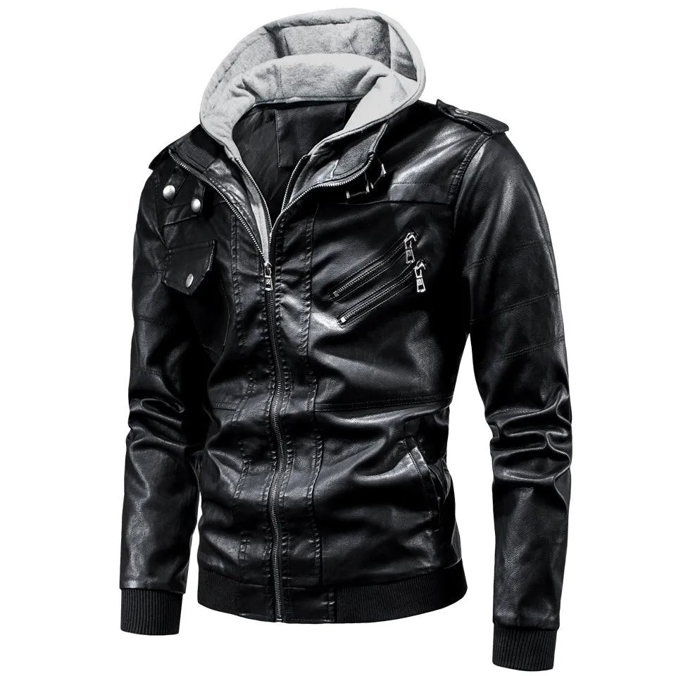 Men's jacket coat leather coat