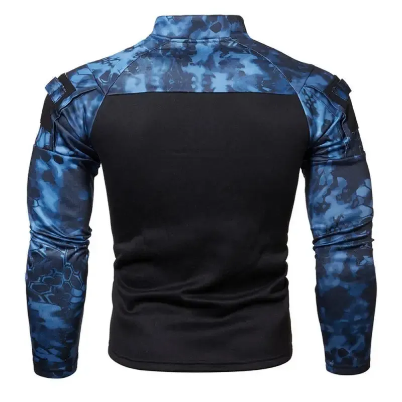 Mens Tactical Combat Sweatshirts Military Outdoor Camouflage Hoodies Man Army Clothes Camo Jogging Sweatshirt Long Sleeve Shirt