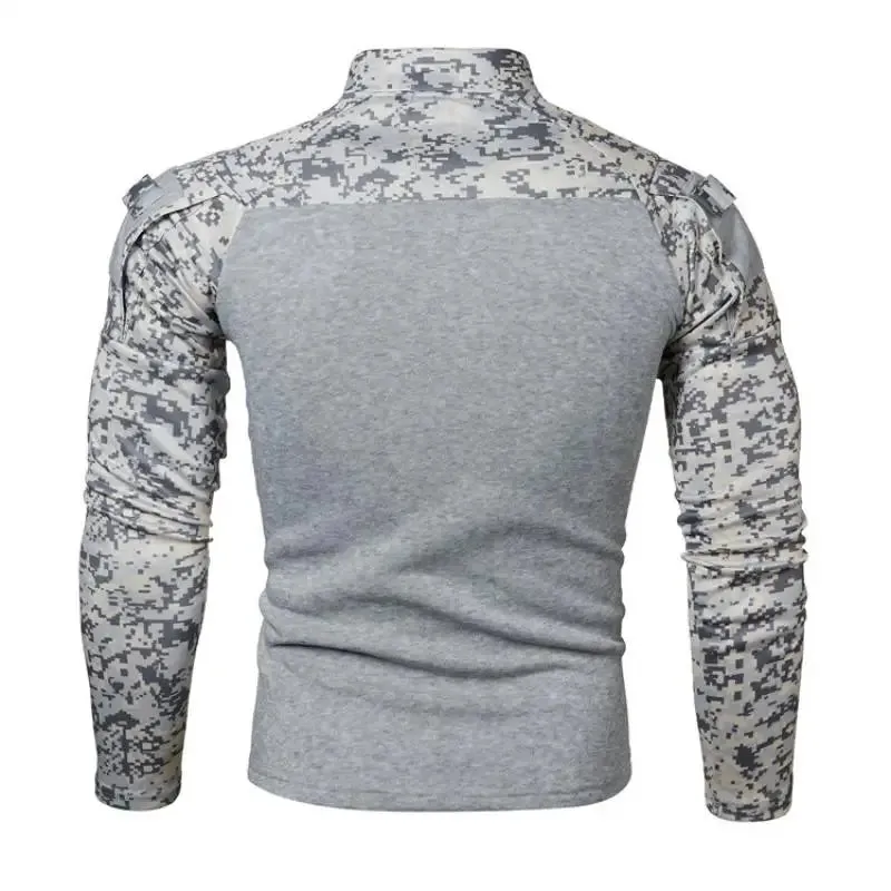 Mens Tactical Combat Sweatshirts Military Outdoor Camouflage Hoodies Man Army Clothes Camo Jogging Sweatshirt Long Sleeve Shirt