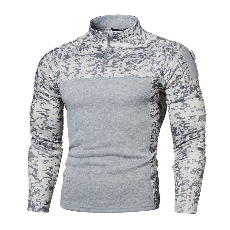 Mens Tactical Combat Sweatshirts Military Outdoor Camouflage Hoodies Man Army Clothes Camo Jogging Sweatshirt Long Sleeve Shirt