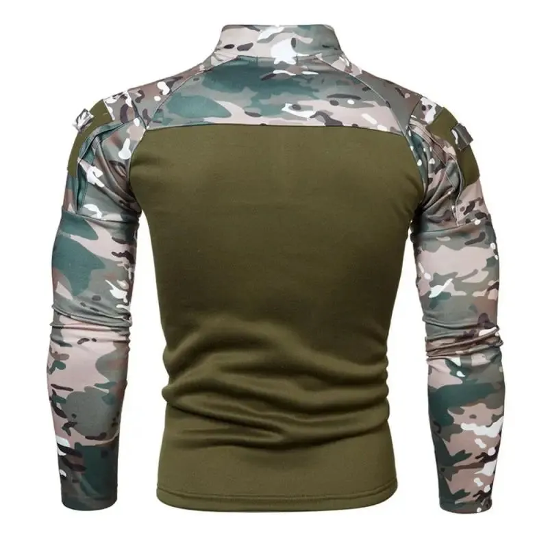 Mens Tactical Combat Sweatshirts Military Outdoor Camouflage Hoodies Man Army Clothes Camo Jogging Sweatshirt Long Sleeve Shirt