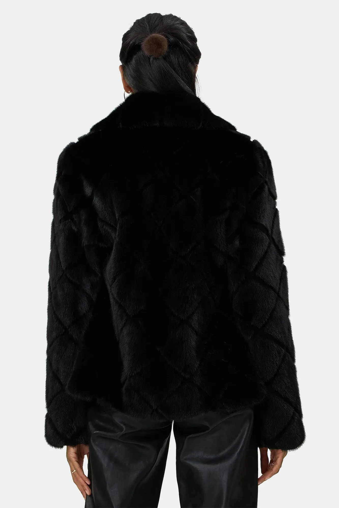 Mink Zip Bomber Jacket