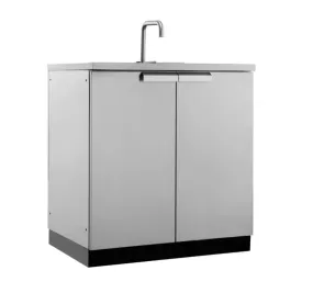 Newage Products 32 Inch Outdoor Kitchen Stainless Steel Sink Cabinet - 70002