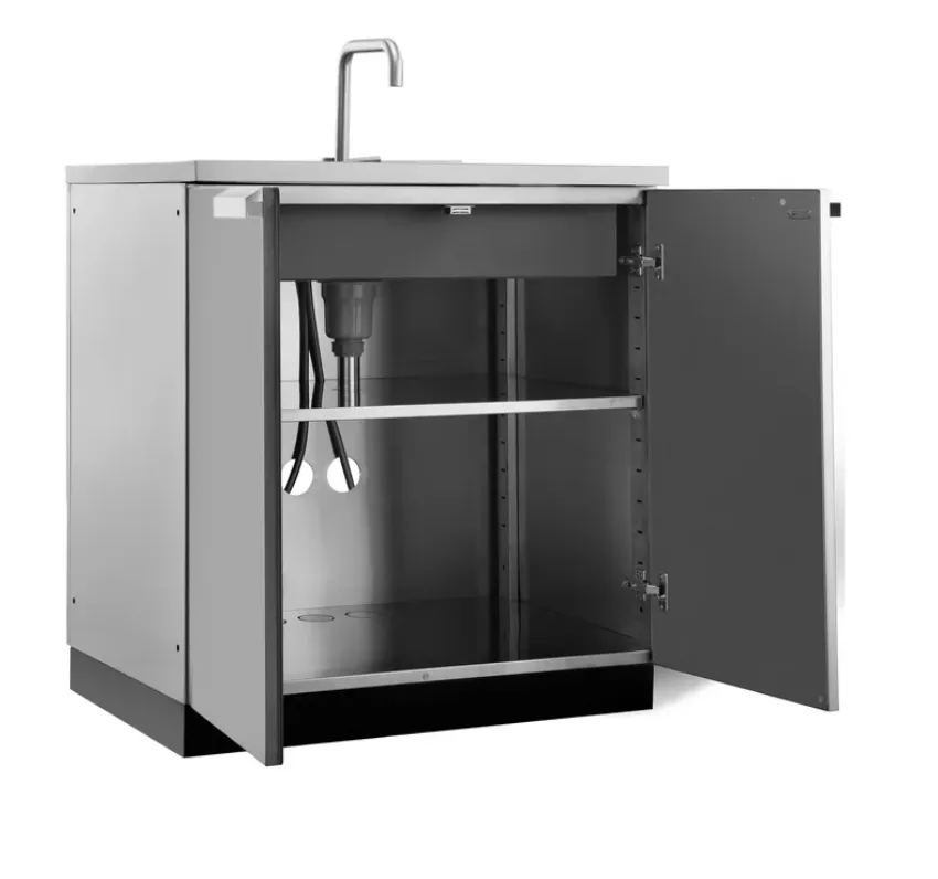 Newage Products 32 Inch Outdoor Kitchen Stainless Steel Sink Cabinet - 70002