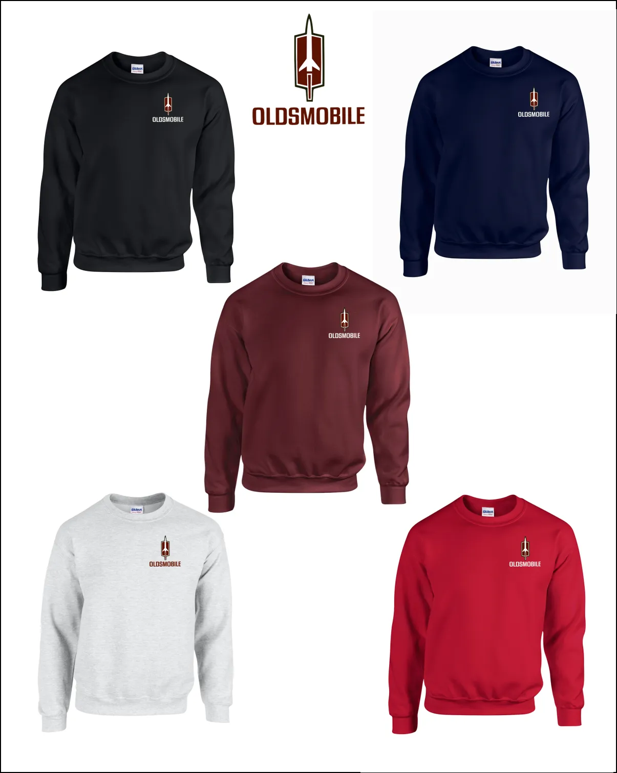 Oldsmobile Embroidered Sweatshirts