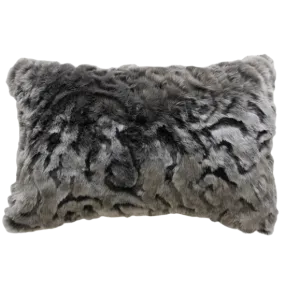 Pewter Chinchilla Faux Fur Rect