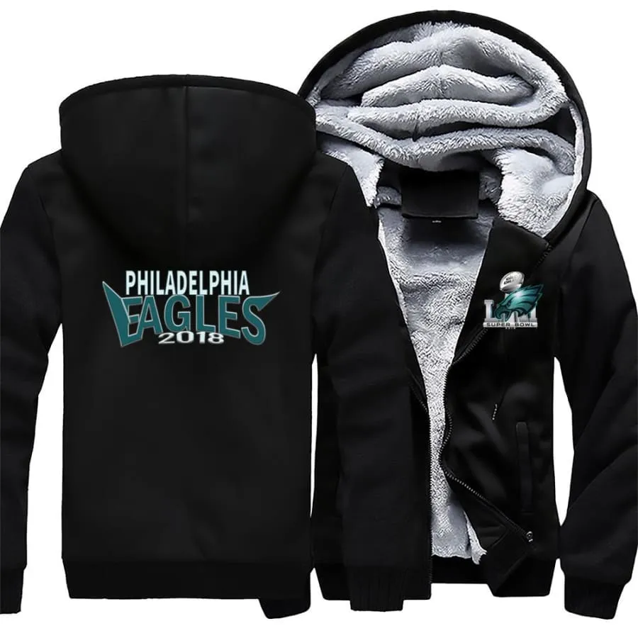 Philadelphia fans Jacket| nfl super bowl eagles Fan Varsity Jacket| Winter Coat (4 Colors)